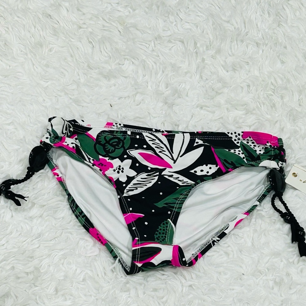 Anne Cole NWT Multi Floral Bikini Bottoms Medium Express Polka Dot Skort NWOT XS